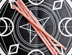 Катаная свеча с розой и жасмином
